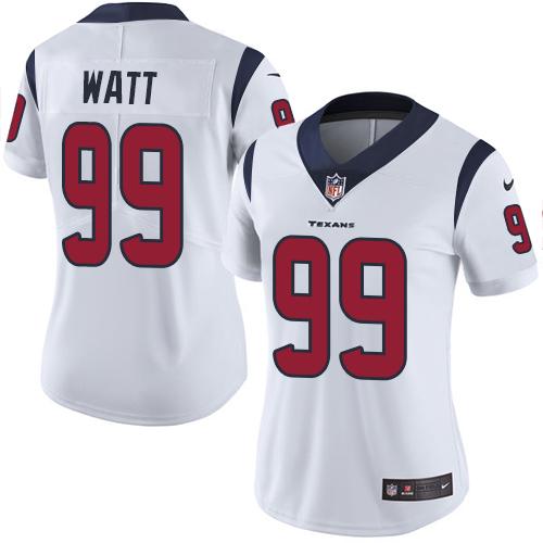 2019 Women Houston Texans 99 Watt white Nike Vapor Untouchable Limited NFL Jersey